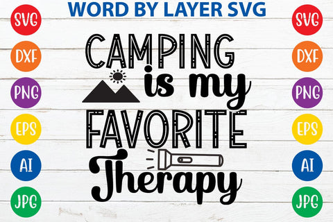 Camping is my favorite therapy SVG DESIGN SVG Rafiqul20606 