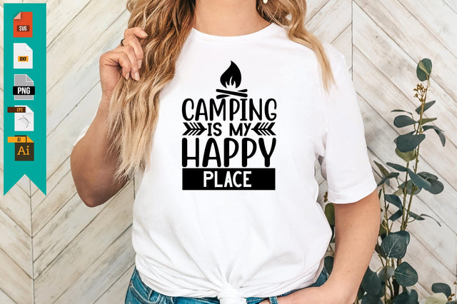 Camping is My Happy Place SVG Craftlabsvg24 