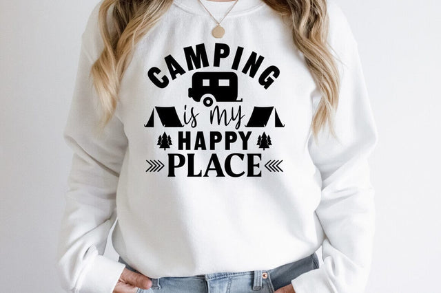Camping is my happy place SVG Design SVG Designangry 