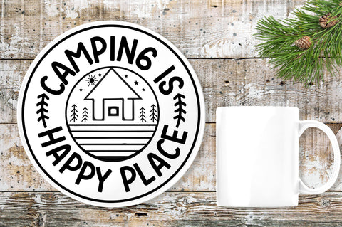 Camping is my happy place SVG Design SVG Regulrcrative 