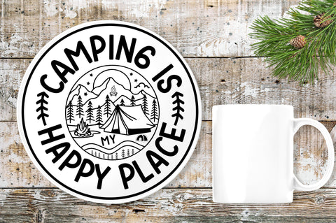 Camping is my happy place SVG Design SVG Regulrcrative 