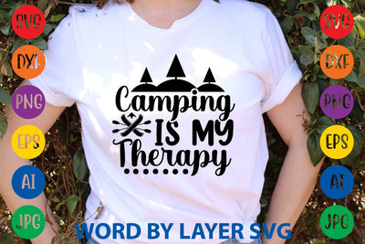 Camping Is My Therapy SVG DESIGN SVG Rafiqul20606 