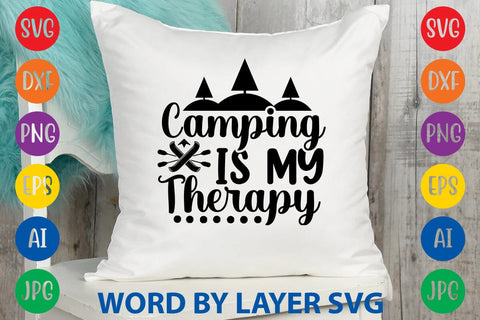 Camping Is My Therapy SVG DESIGN SVG Rafiqul20606 