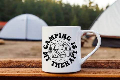 Camping is my therapy SVG Design SVG Regulrcrative 