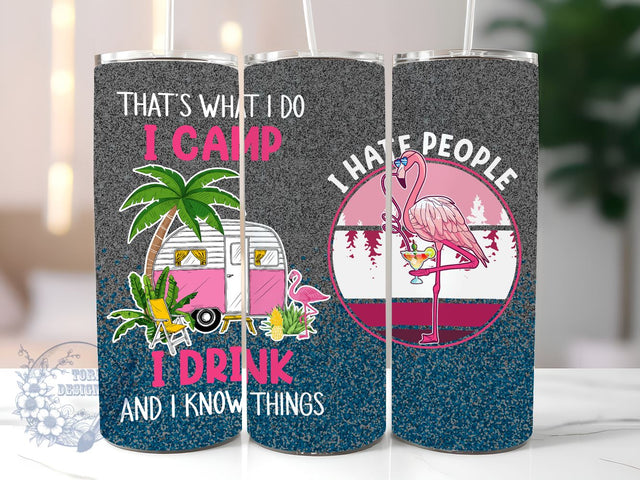 Camping Life 20 Oz Skinny Tumbler Design, Camping Tumbler PNG, Straight & Tapered Tumbler Wrap PNG, Instant Digital Download PNG, Sublimation Designs Downloads Sublimation ToriDesigns 