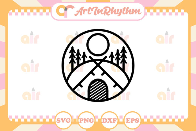 Camping Logo SVG Artinrhythm shop 