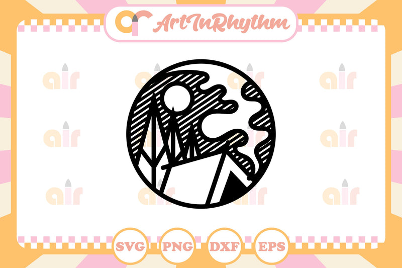 Camping Logo Svg SVG Artinrhythm shop 