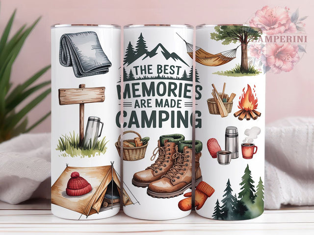 Camping Memories Outdoor Adventure Tumbler, Outdoor Adventure Tumbler, Campfire Moment PNG, 20oz Camping Tumbler Design, Nature Lover Sublimation, Happy Camper Tumbler Wrap Sublimation Li Zamperini 