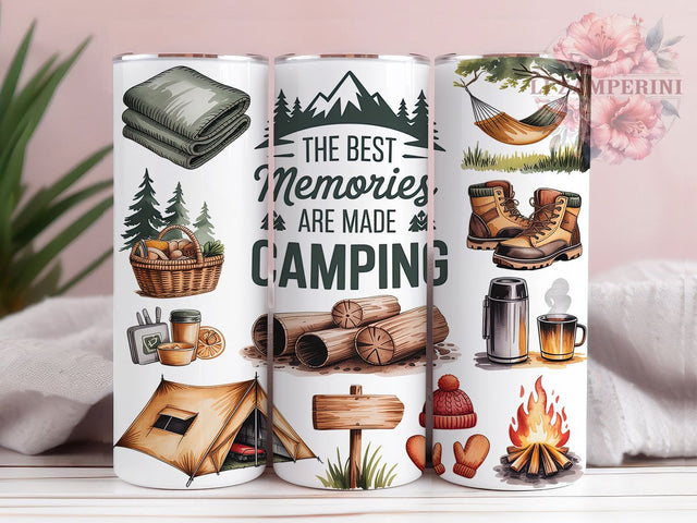 Camping Memories Outdoor Adventure Tumbler, Outdoor Adventure Tumbler, Campfire Moment PNG, 20oz Camping Tumbler Design, Nature Lover Sublimation, Happy Camper Tumbler Wrap Sublimation Li Zamperini 