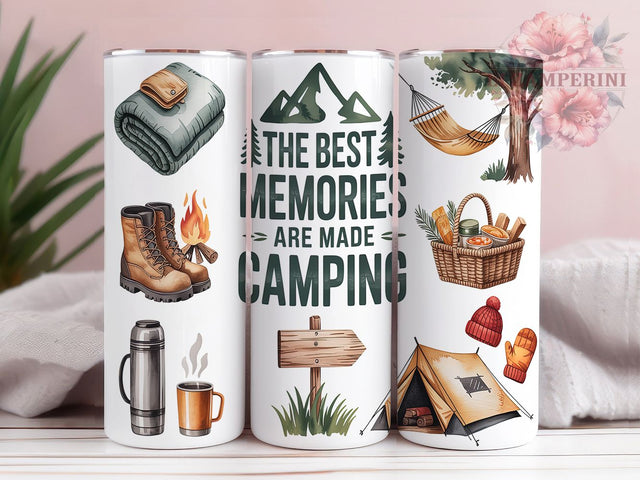 Camping Memories Outdoor Adventure Tumbler, Outdoor Adventure Tumbler, Campfire Moment PNG, 20oz Camping Tumbler Design, Nature Lover Sublimation, Happy Camper Tumbler Wrap Sublimation Li Zamperini 