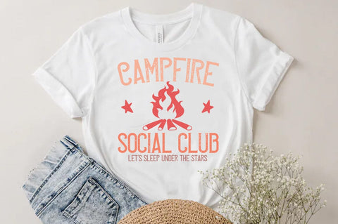Camping Outdoor Mountain SVG, Campfire T-shirt SVG FiveStarCrafting 