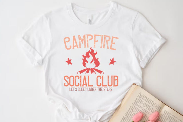 Camping Outdoor Mountain SVG, Campfire T-shirt SVG FiveStarCrafting 