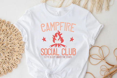 Camping Outdoor Mountain SVG, Campfire T-shirt SVG FiveStarCrafting 
