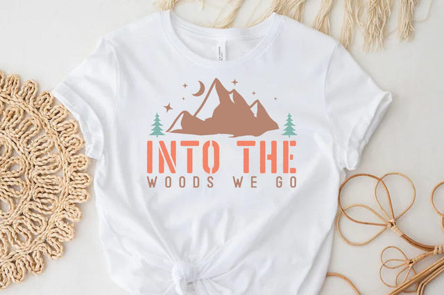 Camping Outdoor Mountain SVG, Into the woods we go SVG FiveStarCrafting 