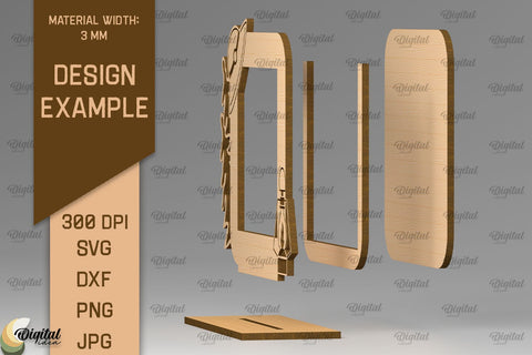 Camping Photo Frame SVG. Photo Frame Laser Cut SVG Evgenyia Guschina 