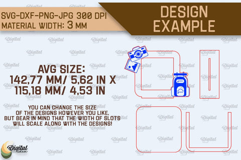 Camping Photo Frames SVG Bundle. Photo Frames Laser Cut SVG Evgenyia Guschina 