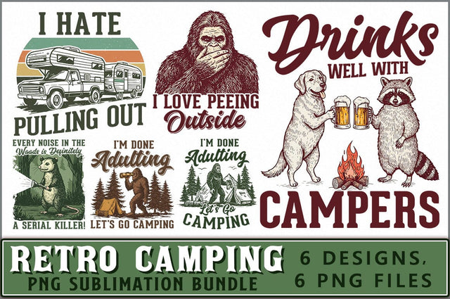 Camping PNG Bundle, Camping Queen Sublimation Shetara Begum 