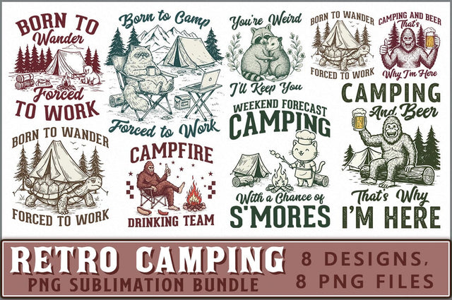 Camping PNG Bundle, Camping Queen Sublimation Shetara Begum 