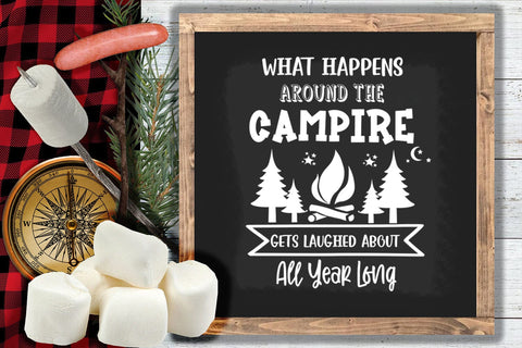 Camping Signs for Campers SVG Bundle I Camp Life SVG Bundle SVG Happy Printables Club 