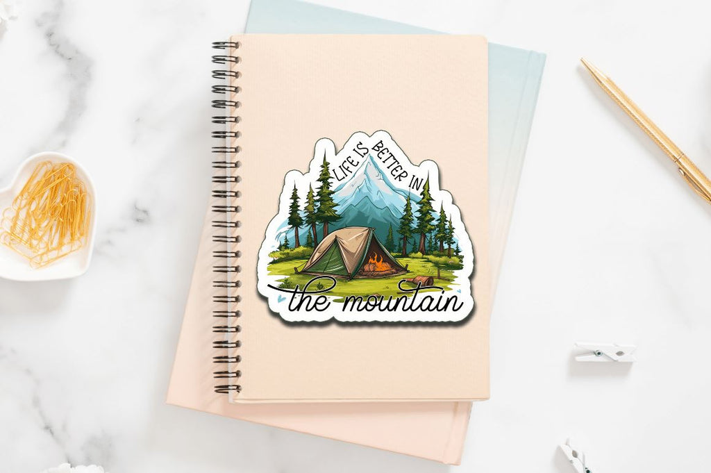Camping Stickers Bundle - So Fontsy