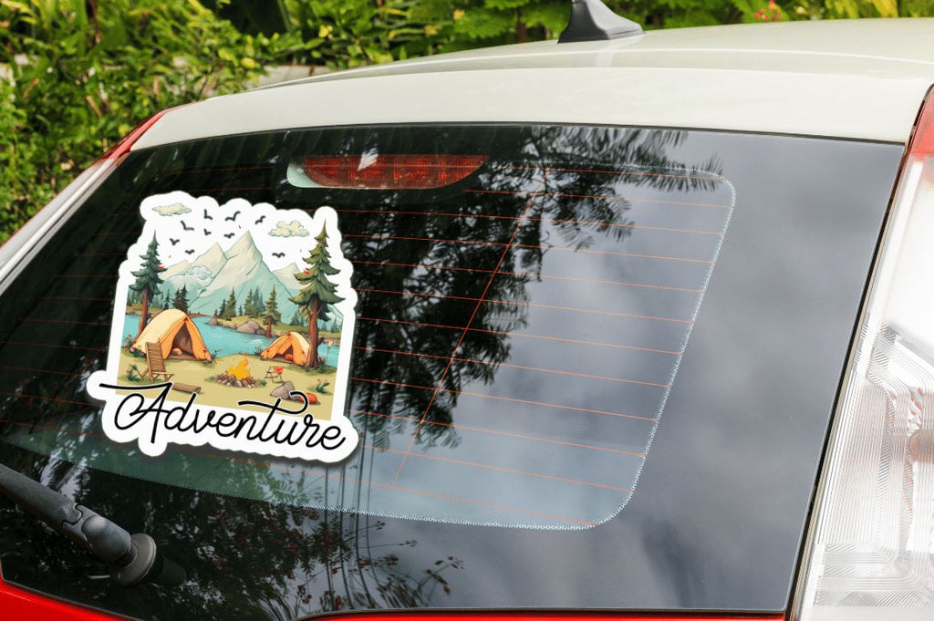 Camping Stickers Bundle - So Fontsy