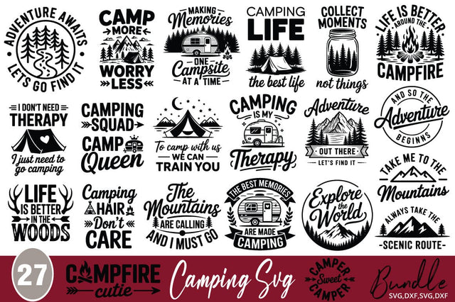 Camping SVG Bundle SVG Angelina750 