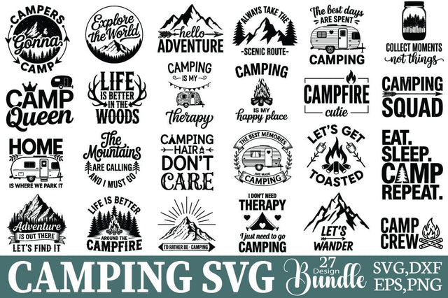 Camping SVG Bundle SVG Angelina750 