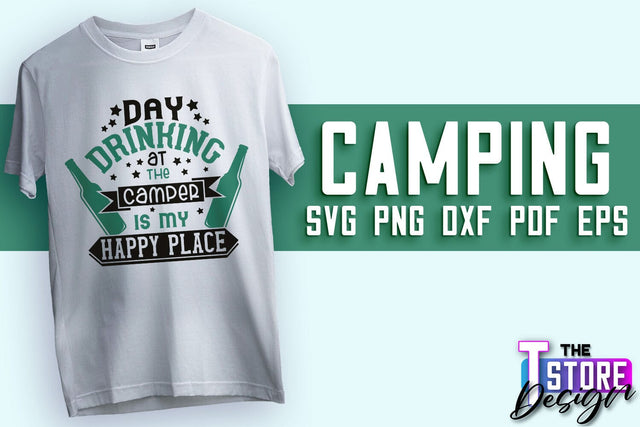 Camping SVG Design | Adventure Design | Summer Camping Vibes SVG The T Store Design 