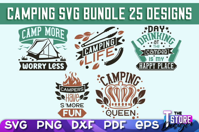 Camping SVG Design | Adventure Design | Summer Camping Vibes SVG The T Store Design 