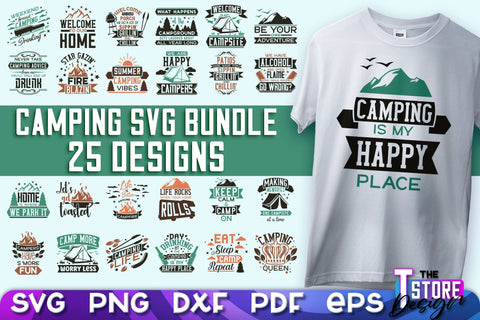 Camping SVG Design | Adventure Design | Summer Camping Vibes SVG The T Store Design 