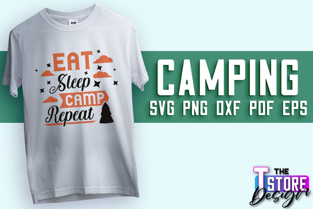Camping SVG Design | Adventure Design | Summer Camping Vibes SVG The T Store Design 