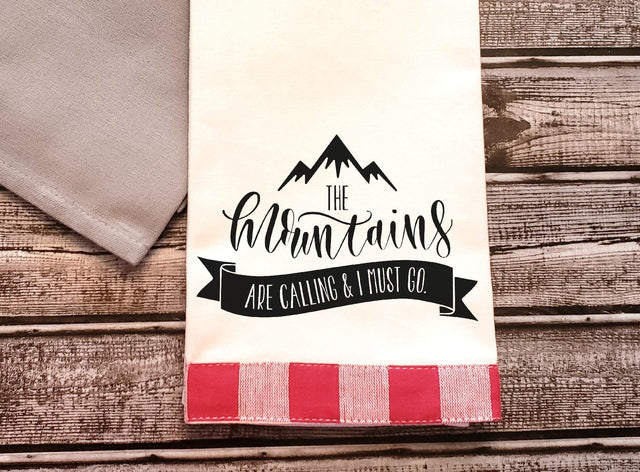 Camping SVG | The Mountains are Calling and I Must Go | Mountains SVG SVG Ikonart Design Shop 