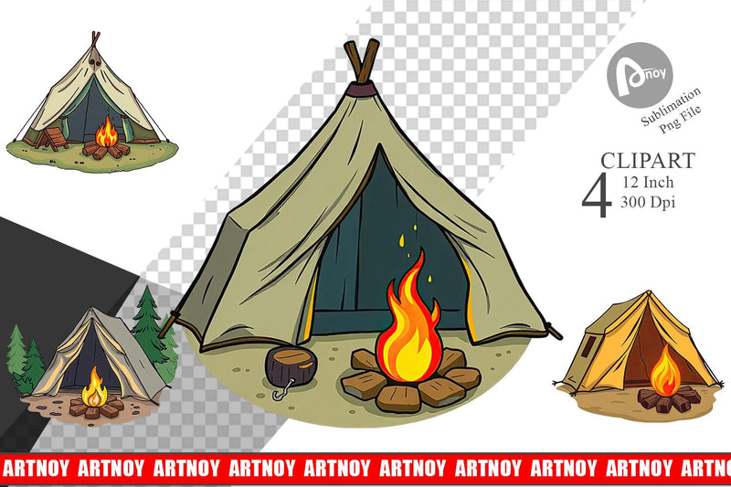 Camping Tent and Fire (1).jpg