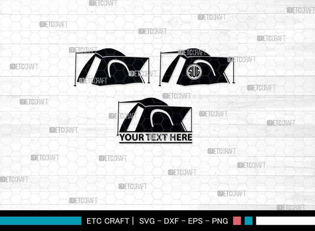 Camping Tent SVG, Camping Tent Silhouette, Camping Svg, Tent Svg, Summer Svg, Tourist Tent Svg, Camping Tent Bundle SVG ETC Craft 
