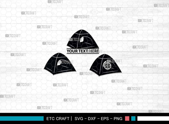 Camping Tent SVG, Camping Tent Silhouette, Camping Svg, Tent Svg, Summer Svg, Tourist Tent Svg, Camping Tent Bundle SVG ETC Craft 