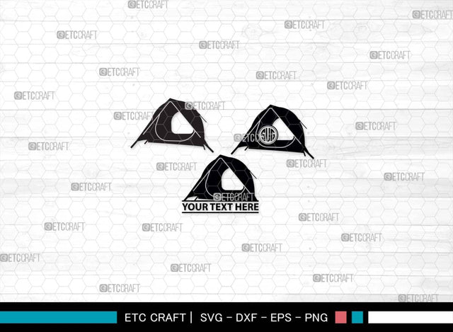 Camping Tent SVG, Camping Tent Silhouette, Camping Svg, Tent Svg, Summer Svg, Tourist Tent Svg, Camping Tent Bundle SVG ETC Craft 