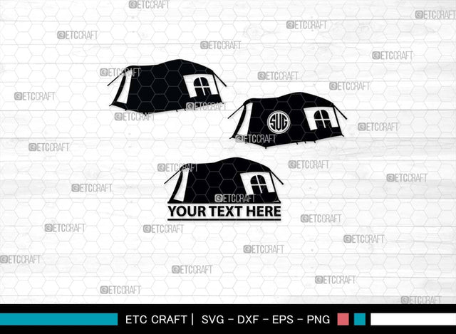 Camping Tent SVG, Camping Tent Silhouette, Camping Svg, Tent Svg, Summer Svg, Tourist Tent Svg, Camping Tent Bundle SVG ETC Craft 