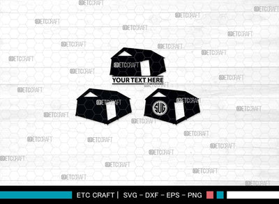 Camping Tent SVG, Camping Tent Silhouette, Camping Svg, Tent Svg, Summer Svg, Tourist Tent Svg, Camping Tent Bundle SVG ETC Craft 