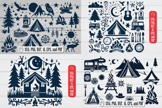 Camping Theme SVG Cut File Bundle SVG MD JOYNAL ABDIN 