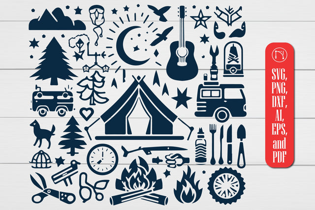Camping Theme SVG Cut File Bundle SVG MD JOYNAL ABDIN 