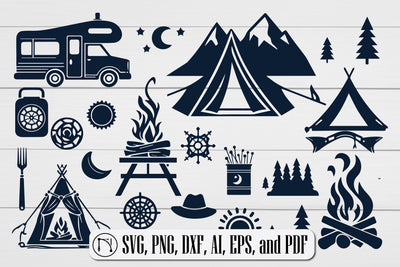 Camping Theme SVG Cut File Bundle SVG MD JOYNAL ABDIN 