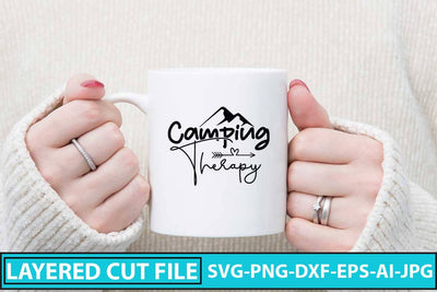 Camping Therapy SVG Cut File SVG Syaman 
