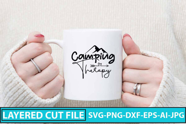 Camping Therapy SVG Cut File SVG Syaman 