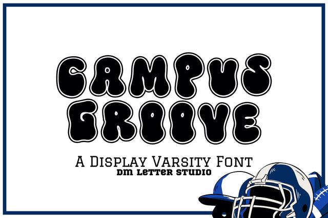 Campus Groove Font Font Dm Letter Studio 