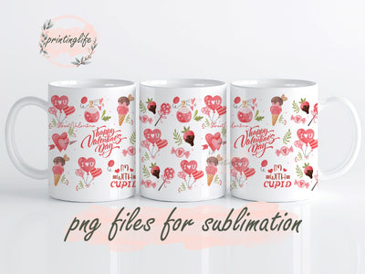 Can Cooler Mug Wrap Design, Instant Digital Design Download Mug Wrap Design, Mug Design PNG Sublimation PrintingLife 