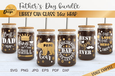 Can glass wrap svg bunlde| Father`s day layered templates SVG SVG Klava P 