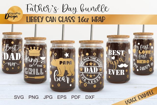 Can glass wrap svg bunlde| Father`s day layered templates SVG SVG Klava P 