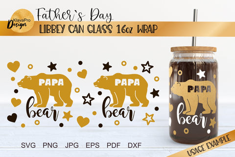 Can glass wrap svg bunlde| Father`s day layered templates SVG SVG Klava P 