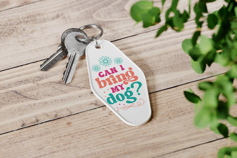 Can i bring my dog Keychain SVG Design SVG Designangry 