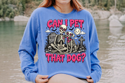 Can I Pet That Dog Skeleton Halloween PNG Sublimation nirmal108roy 